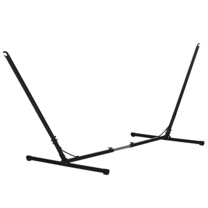 Support de hamac réglable, compatible avec les hamacs de 3 à 4 m, capacité jusqu'à 120 kg, noir
