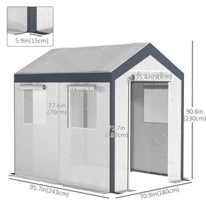Sturdy garden greenhouse for growing outdoor vegetables