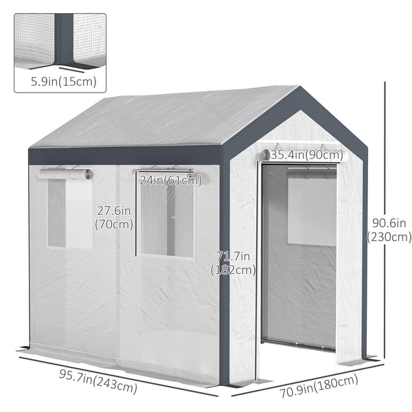 Sturdy garden greenhouse for growing outdoor vegetables