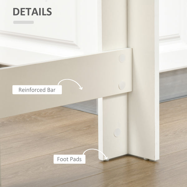 High bar table with 4 storage shelves