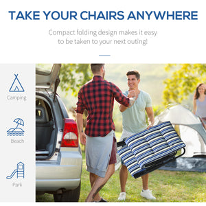 Chaise longue inclinable avec dossier réglable sur 6 positions, bleu et blanc
