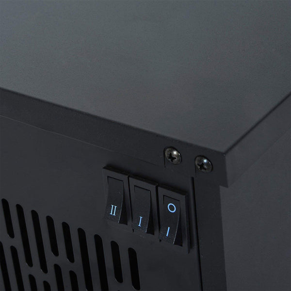 Mini-cheminée électrique sur pied de 14" et 1000 W noire