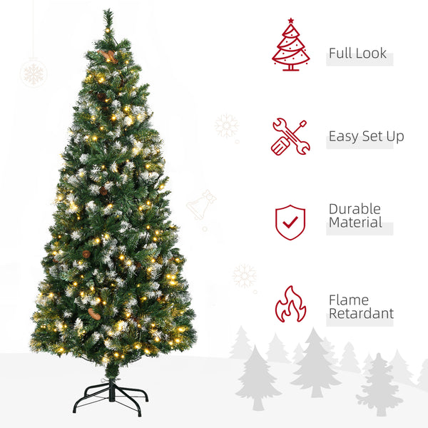 Sapin de Noël décorés de 6 pieds pré-éclairé