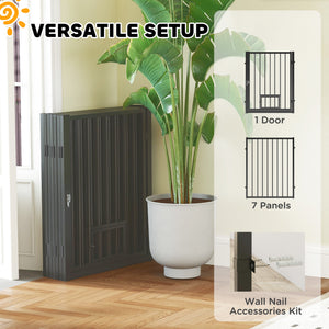 8-Panel Dog Playpen with Door