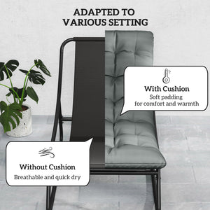 Outdoor rocking chair with cushion