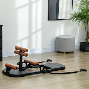 Appareil de squat pliable avec support pour pompes, idéal pour renforcer et tonifier les muscles fessiers à la maison