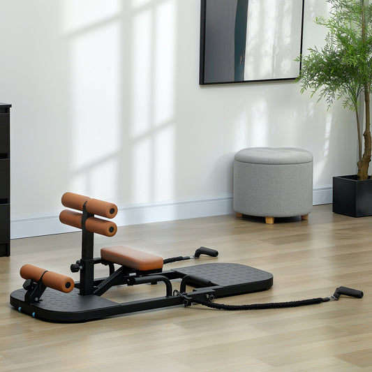 Appareil de squat pliable avec support pour pompes, idéal pour renforcer et tonifier les muscles fessiers à la maison