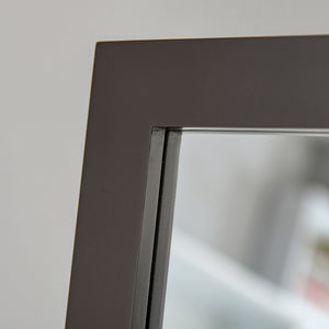 HOMCOM Full Length Mirror, Floor Standing Mirror with Adjustable Angle for Dressing Living Room Bedroom, Dark Brown |