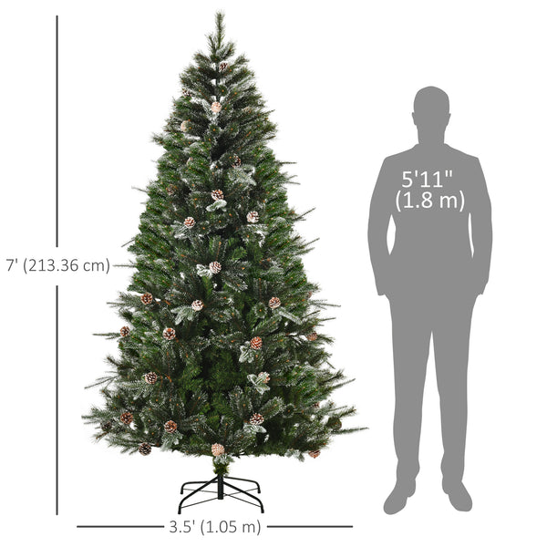 Sapin de Noël artificiel de 7 pieds avec ouverture automatique