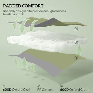 Ensemble de 2 fauteuils à bascules pliants, vert