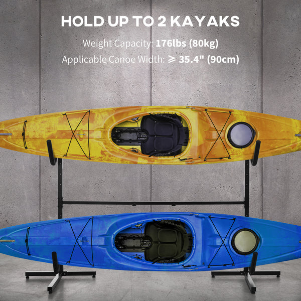 Support de rangement autoportant pour kayaks