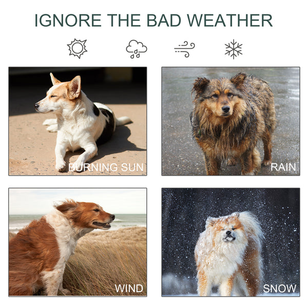 Chenil avec housse imperméable et résistante aux UV