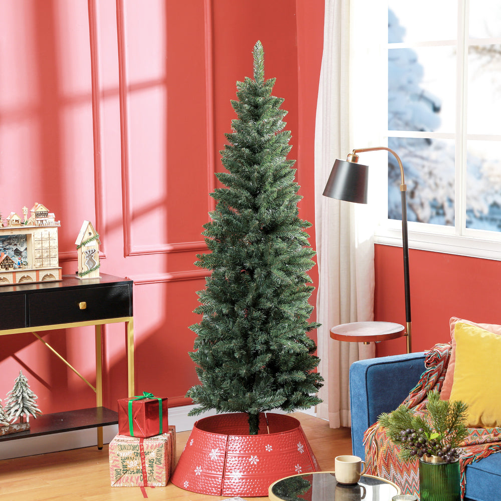 Sapin de Noël artificiel de 6 pieds de haut avec 479 branches et base en acier