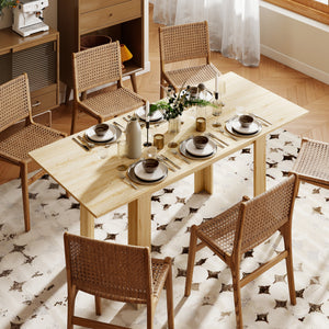 Table à manger extensible pour 6 à 8 personnes