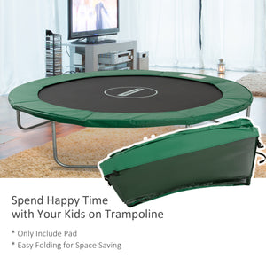 Coussin de sécurité pour trampoline 8 pieds, vert