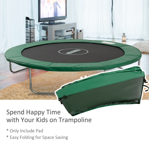 Coussin de sécurité pour trampoline 8 pieds, vert
