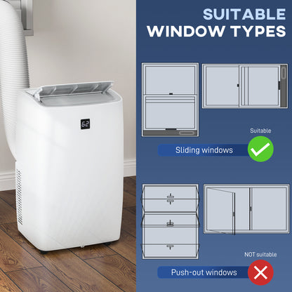 Climatiseur portatif 12 000 BTU, climatisation avec refroidissement, déshumidificateur, ventilateur