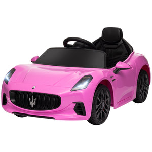 Voiture électrique pour enfants 12V Maserati Gran Turismo sous licence avec télécommande, rose
