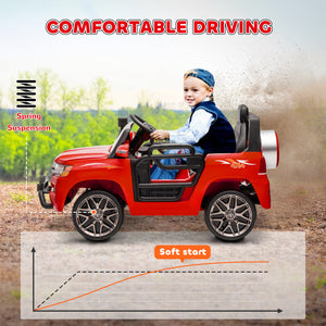 Voiture pour enfants 12V Toyota Land Cruiser sous licence avec télécommande, rouge