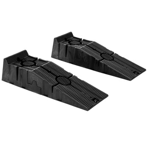 Ensemble de 2 rampes d’auto robustes emboîtables, capacité de 5 500 lb – Noir