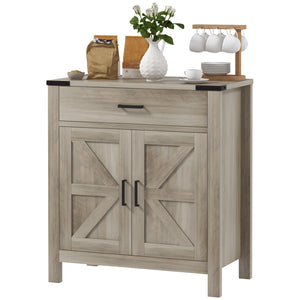 Country-style sideboard with drawer and shelf