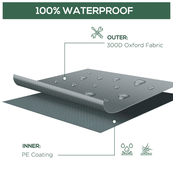 Housse de protection pour mobilier de jardin, grise