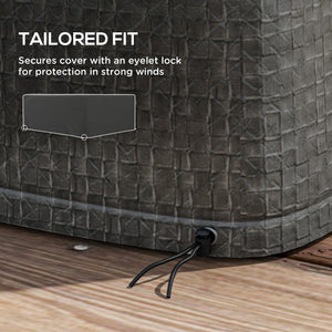 Large Patio Furniture Covers, Outdoor Furniture Covers, Garden Set Protector Waterproof Anti-UV Protection, Grey