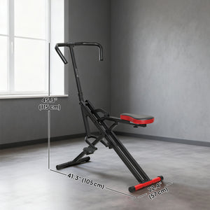 Machine à squat pliable pour entraînement complet avec siège ajustable