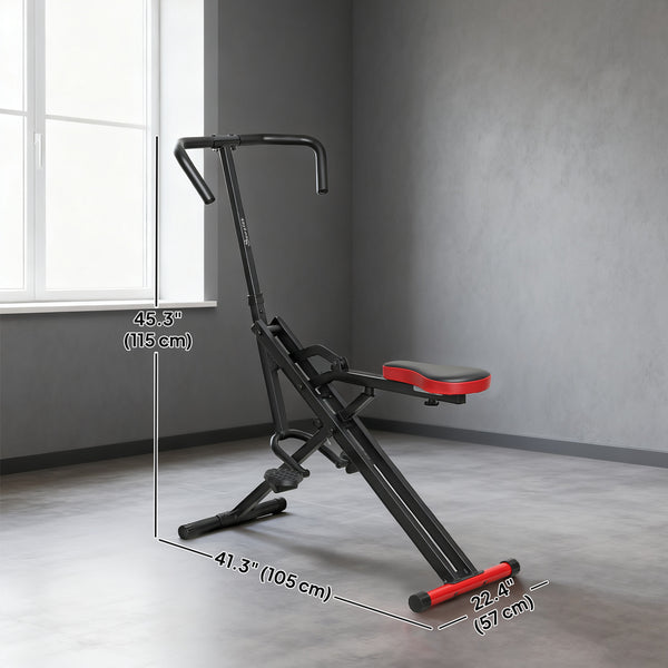 Machine à squat pliable pour entraînement complet avec siège ajustable