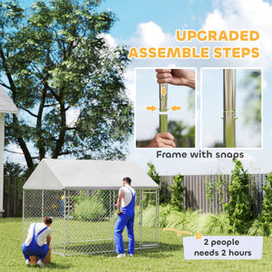 Enclos extérieur robuste en acier galvanisé avec toit étanche