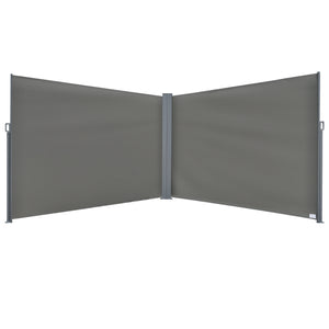 Store extérieur rétractable double face, gris