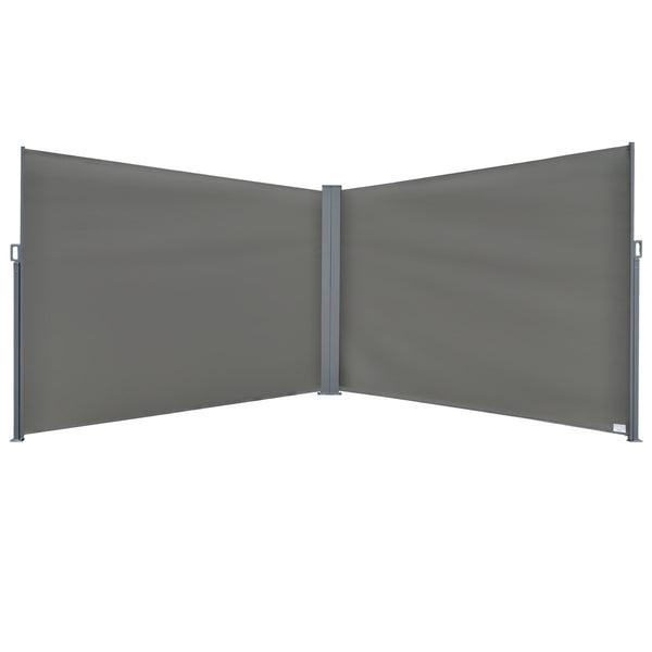 Store extérieur rétractable double face, gris
