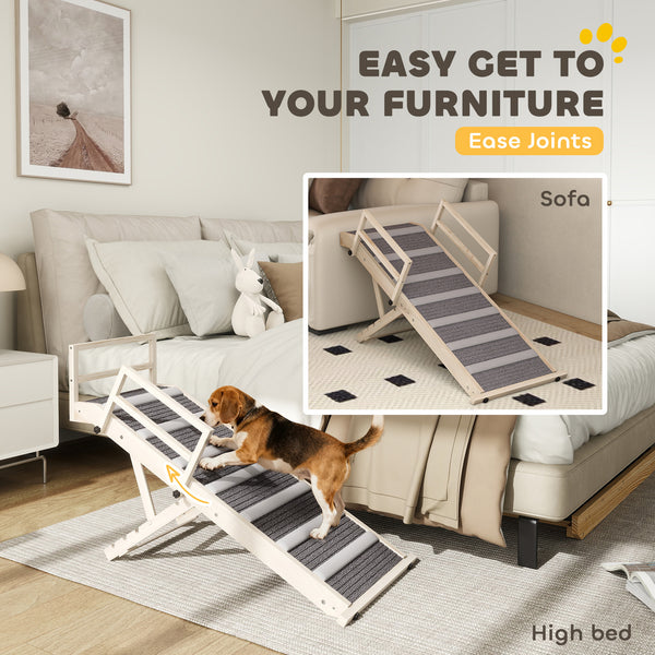 Rampe pliable pour animaux de compagnie avec 4 hauteurs réglables