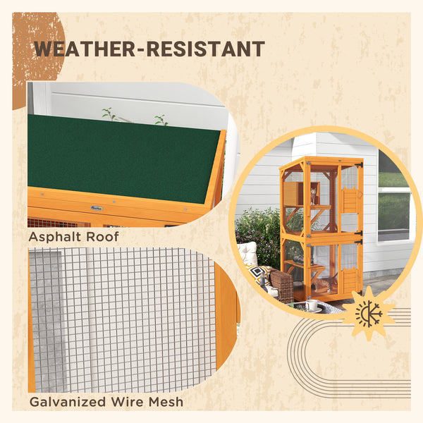 Enclos surélevé avec roulettes, bac de repos, résistant à l'eau, orange