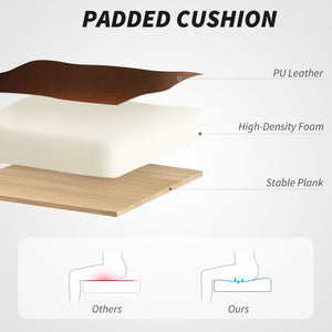 6-point massage office chair with remote control, dark brown