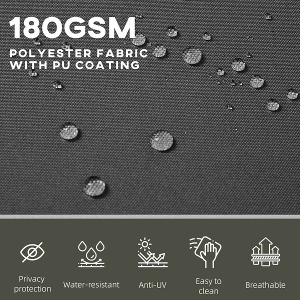 Pare-brise extérieur double et rétractable, noir