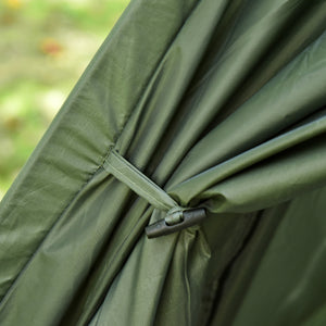 Foldable Portable Camping Tent Air Mattress with Carry Bag and Pump Backpacking Shelter Sleeping Bed Dark Green