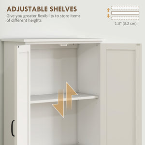 Garde-manger à plusieurs étages avec étagères réglables, blanc