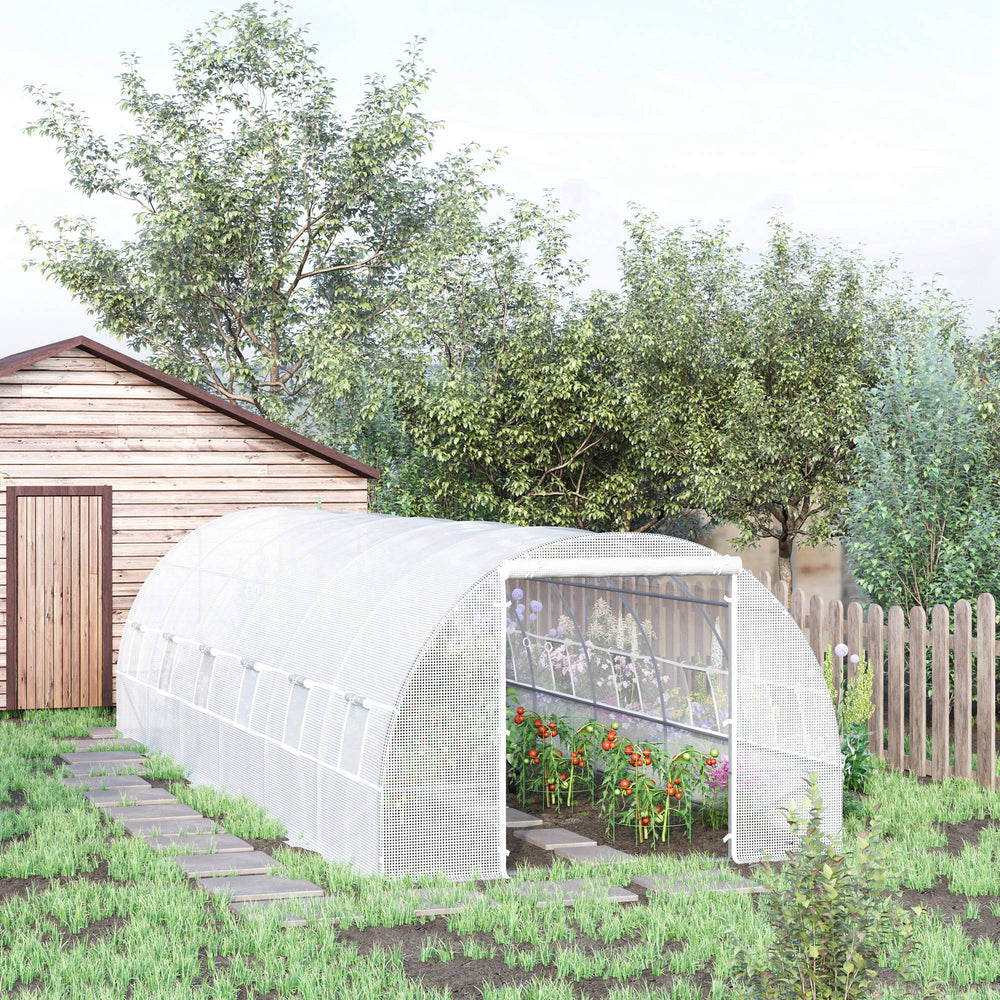 Large garden greenhouse for seedlings, high-quality steel frame