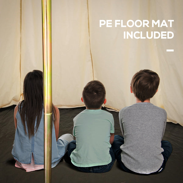 Tipi familial en toile, beige