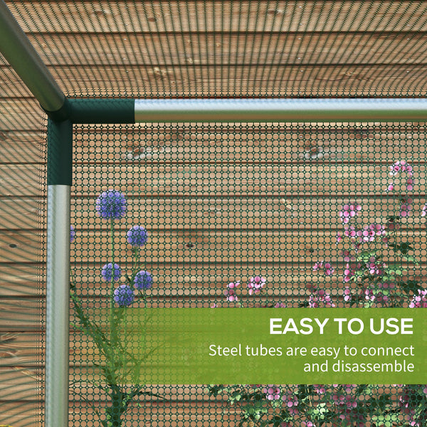 Protective cage for plants, green