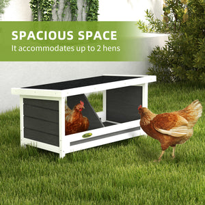 Nichoirs pour poules avec toit en asphalte