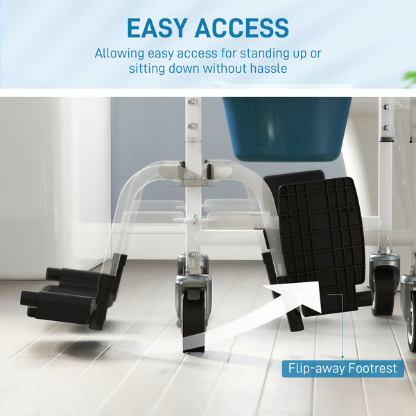 Black shower wheelchair for elderly people