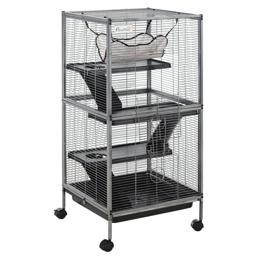 4-Tier Rolling Cage for Rodents