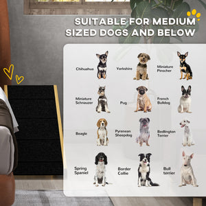 Rampe pliable pour chien avec 4 niveaux de hauteur réglables