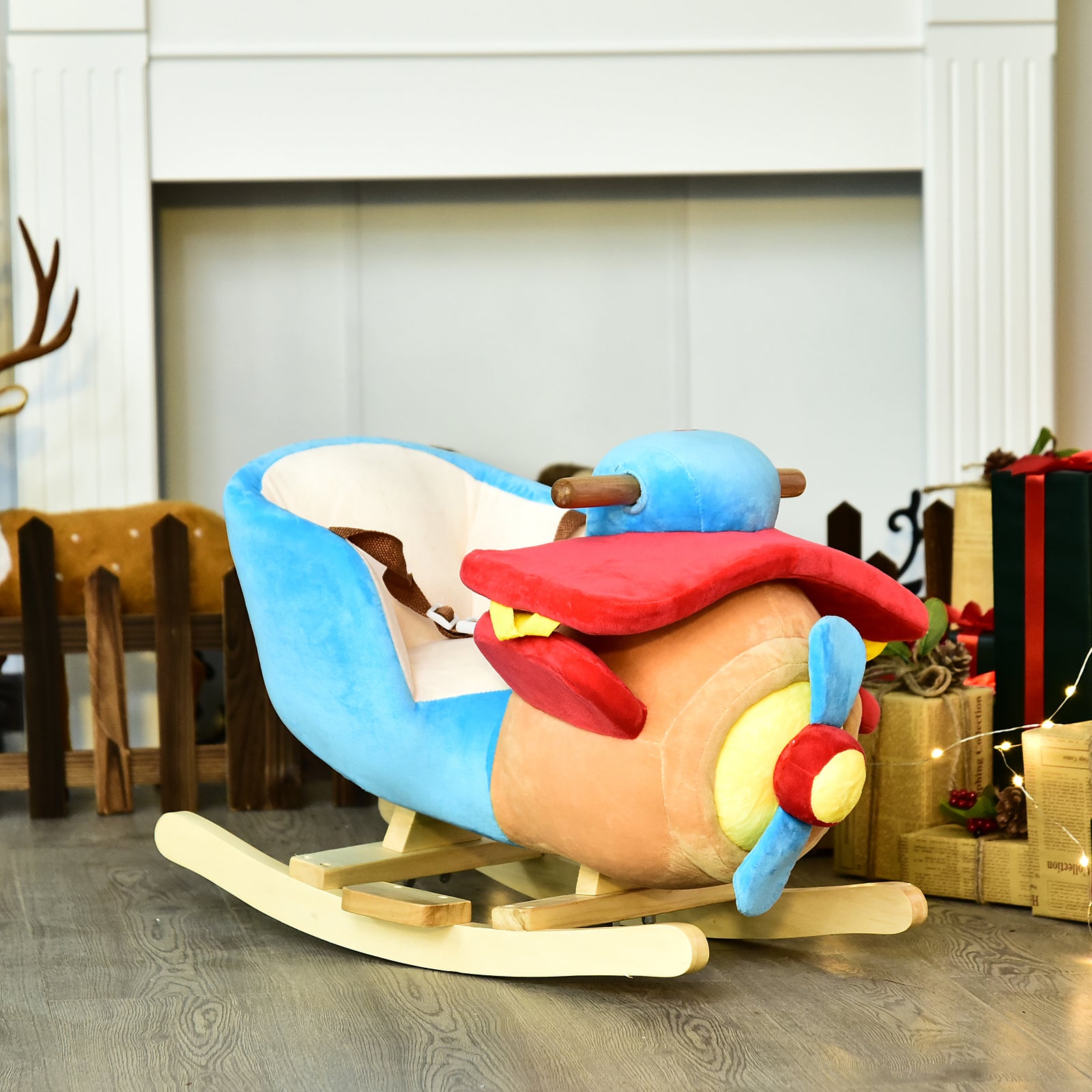Plush Rocking Plane with Nursery Rhyme