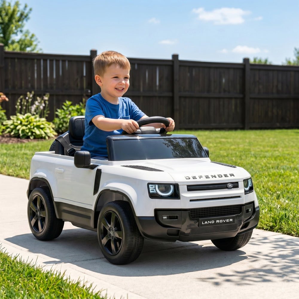 12V Kids Electric Ride-On Car with Remote Control, White