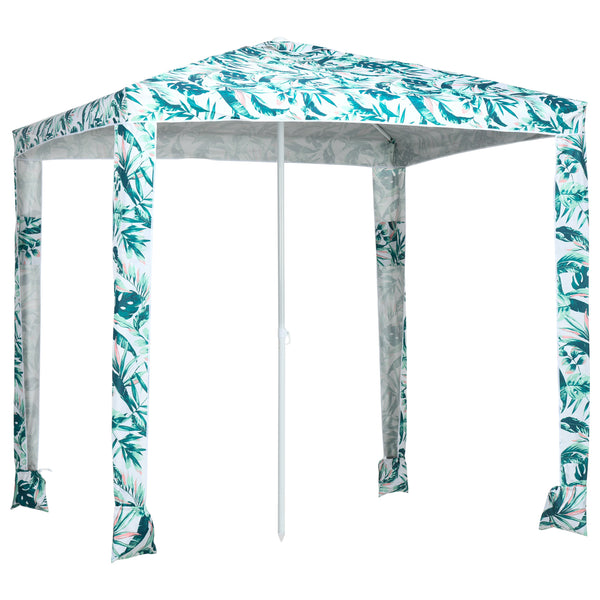 Parasol de plage de 6,5 pieds, vert