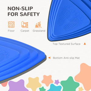 Lot de 11 pierres d'équilibre pour enfants avec caoutchouc antidérapant, multicolore