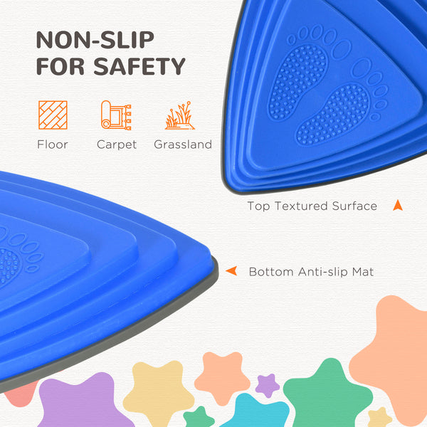 Lot de 11 pierres d'équilibre pour enfants avec caoutchouc antidérapant, multicolore